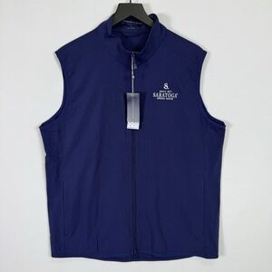 Holderness & Bourne 3XL Ventura Vest Golf Navy Blue Saratoga Spring Water New